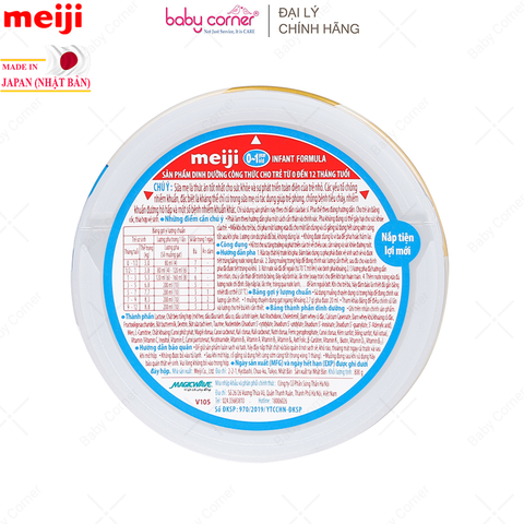  Sữa Bột MEIJI Infant Formula Số 0, 800g, Cho Bé Từ 0-12M 