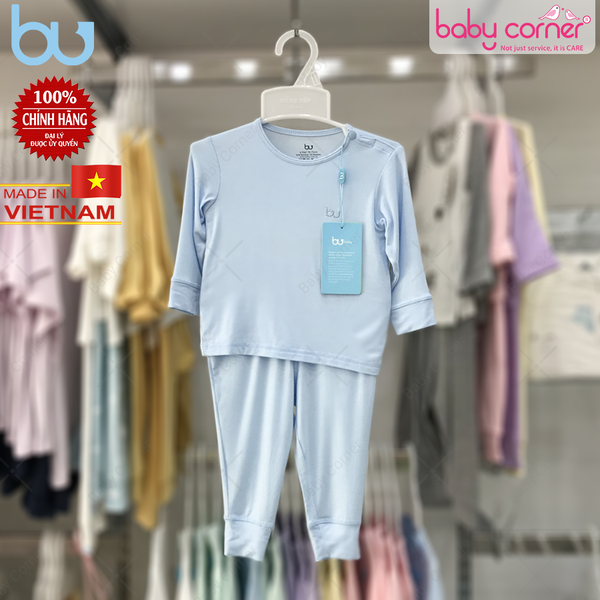  Bộ BU Dài Tay Cài Vai, Quần Dài (6 - 9M) 
