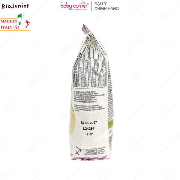 Mì Ăn Dặm Hữu Cơ Dạng Sợi BIO JUNIOR, Bé Từ 8 Tháng, 200G 
