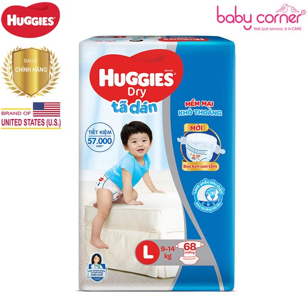  Tã Dán Huggies L 68 