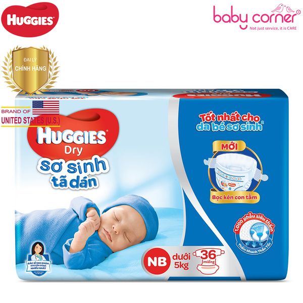  Tã Dán Sơ Sinh Huggies New Born 36 