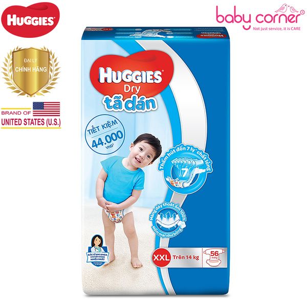  Tã Dán Huggies XXL 56 