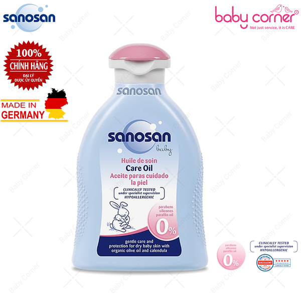  Dầu Mát-xa (Massage) SANOSAN Baby Chiết Xuất Olive Hữu Cơ, 200ml 