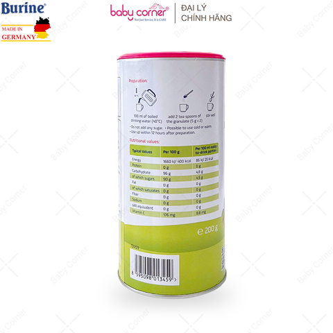  Trà Cốm Hoa Quả BURINE Vị Dâu Tây (200g/Hộp) 