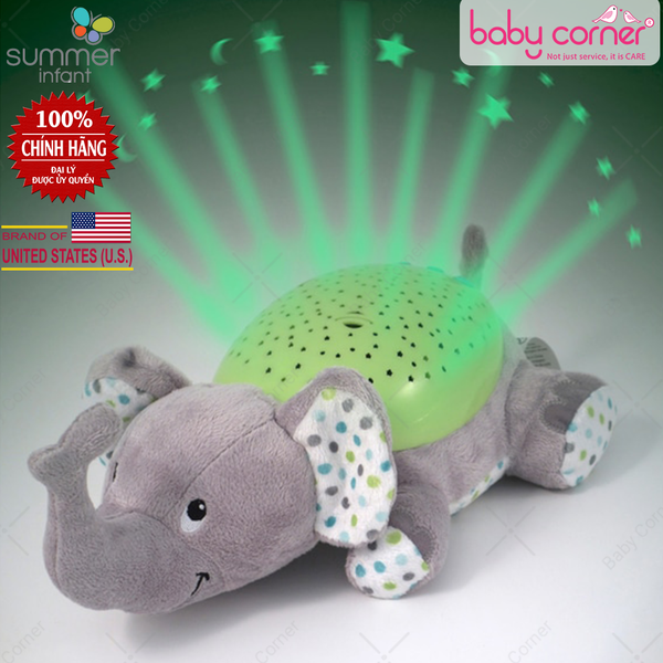  Đèn Chiếu Sao Ru Ngủ Summer Infant (Con Voi) 