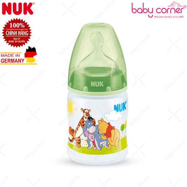  Bình Sữa NUK Disney PREMIUM CHOICE Nhựa PP (Núm Ti S1), 150ml, Bé 0 - 6 Tháng Tuổi 