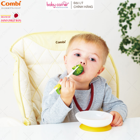  Đũa Tập Ăn Có Hộp Combi, Màu Cam 