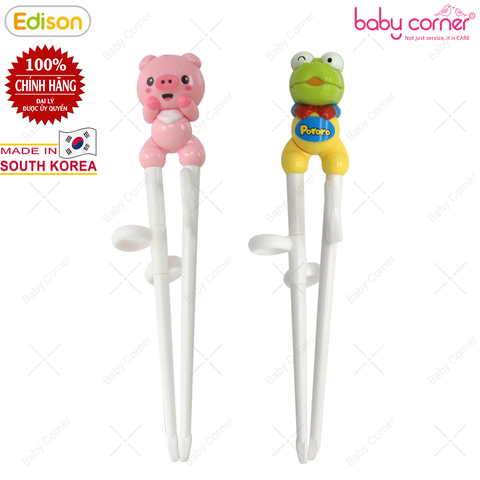 Đũa Tập Ăn Xỏ Ngón Bằng Nhựa (Tay Phải) Edison Cho Bé Từ 2 Tuổi 