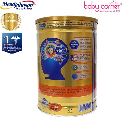  Sữa Bột Enfagrow A+ Số 3 DHA+ với MFGM PRO, bé 1-3 tuổi, 1750g 