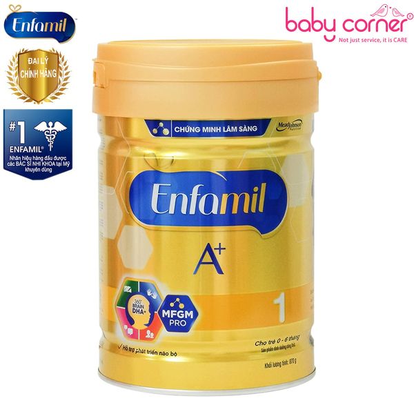 Sữa bột Enfamil A+ Số 1 (0-6 tháng), 870g