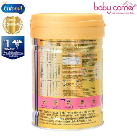  Sữa Bột Enfamil A+ Số 2, Cho Bé 6-12 tháng, 870g 