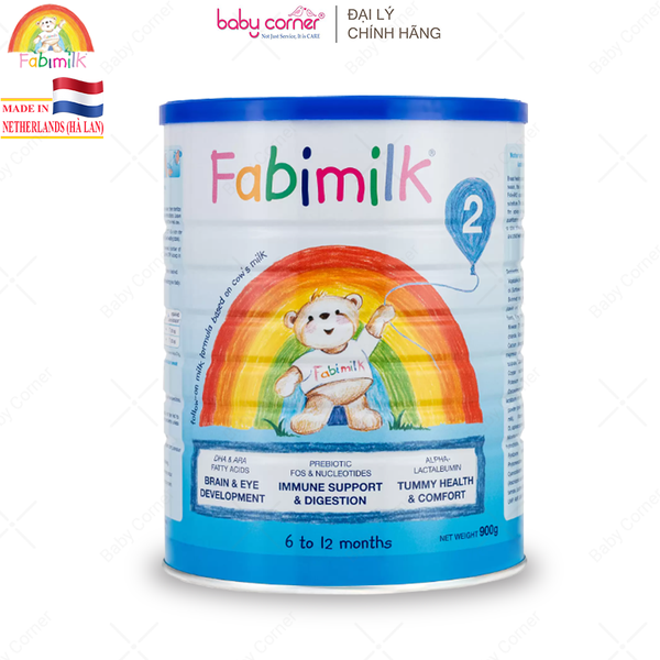  Sữa Bột Fabimilk 2 Follow-on Formula, Cho Bé Từ 6-12 Tháng, 900G 