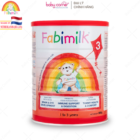 Sữa Bột Fabimilk 3 Follow-on Formula, Cho Bé Từ 1-3 Tuổi, 900G 