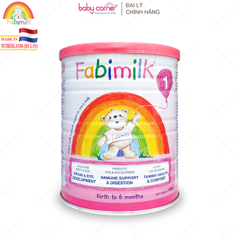  Sữa Bột Fabimilk 1 Infant Formula, Cho Bé Từ 0-6 Tháng, 400G 