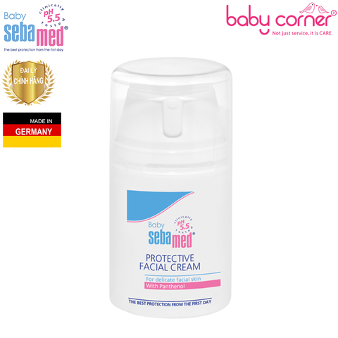  Kem Dưỡng Bảo Vệ Da, Ngăn Ngừa Chàm Sữa Sebamed Baby Protective Facial Cream pH5.5, 50ml 