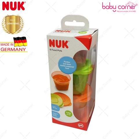  Bộ 6 Hộp Đựng Thực Phẩm NUK 