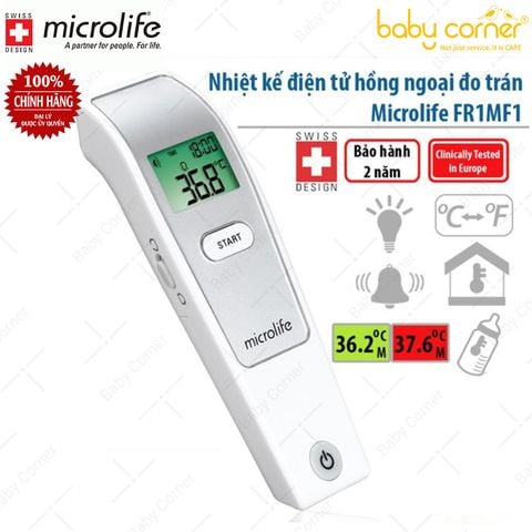  Nhiệt Kế Điện Tử Hồng Ngoại Đa Chức Năng Microlife FR1MF1 