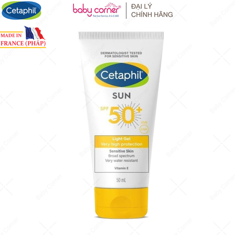 Kem Chống Nắng Cetaphil Sun SPF50+ Light Gel, 50ML, Cho Bé Từ 3 Tuổi 