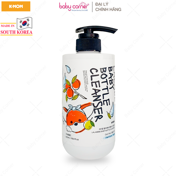  Gel Rửa Bình Thuần Chay Lalabebe K-mom Hàn Quốc, Chai 500ML 