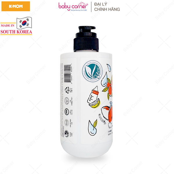  Gel Rửa Bình Thuần Chay Lalabebe K-mom Hàn Quốc, Chai 500ML 
