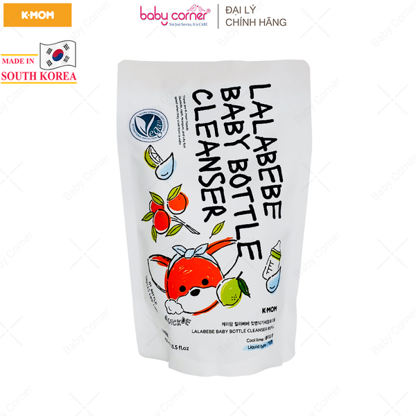  Gel Rửa Bình Thuần Chay Lalabebe K-mom Hàn Quốc, Túi 400ML 