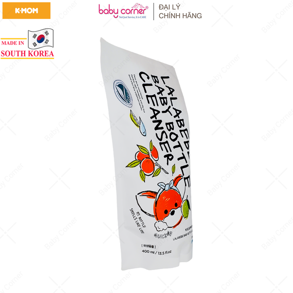  Gel Rửa Bình Thuần Chay Lalabebe K-mom Hàn Quốc, Túi 400ML 
