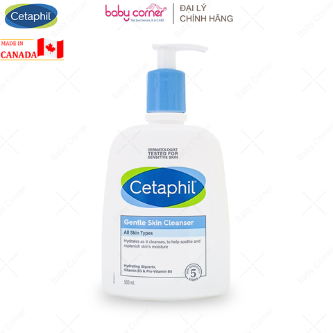  Sữa Tắm và Rửa Mặt Cetaphil Gentle Skin Cleanser, 59ml/ 500ml 