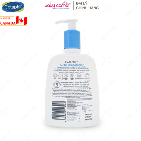  Sữa Tắm và Rửa Mặt Cetaphil Gentle Skin Cleanser, 59ml/ 500ml 