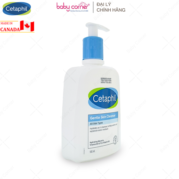  Sữa Tắm và Rửa Mặt Cetaphil Gentle Skin Cleanser, 59ml/ 500ml 