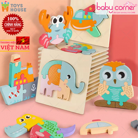  Đồ Chơi Ghép Hình Gỗ 3D Toys House 