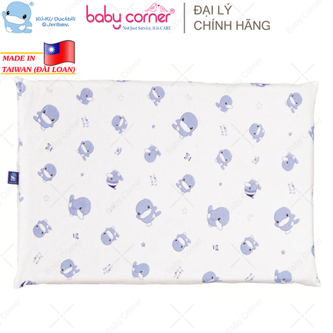  Gối Cao Su Kuku Chống Ngạt & Thoáng Khí Cho Bé (Size 29.5x43x2.5cm) 