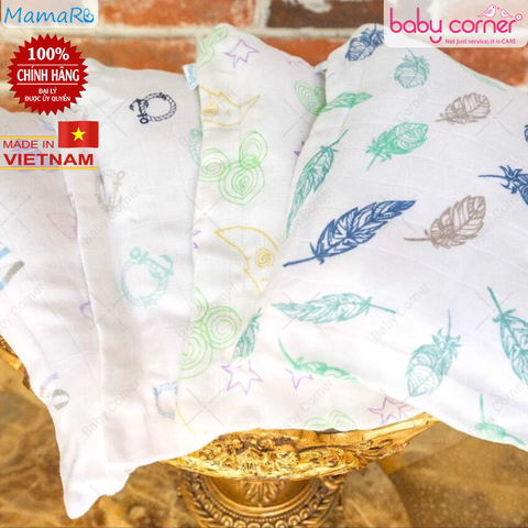  Gối Nằm Mamaru 30x38cm Cho Bé (Hoạ Tiết Ngẫu Nhiên) 