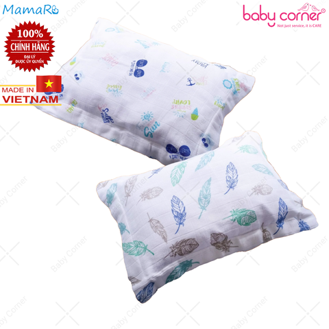  Gối Nằm Mamaru 30x38cm Cho Bé (Hoạ Tiết Ngẫu Nhiên) 