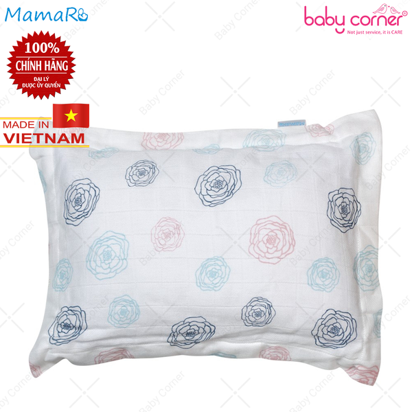  Gối Nằm Mamaru 30x38cm Cho Bé (Hoạ Tiết Ngẫu Nhiên) 