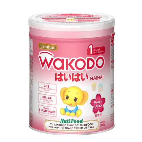  Sữa Wakodo Haihai Số 1 (0-12 tháng tuổi) - Lon 300g 