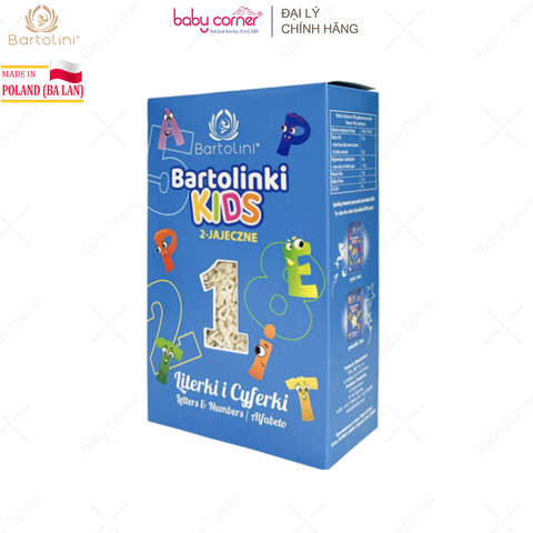 Mì Nui Cho Bé Hình Chữ Cái Và Số BARTOLINI, 250G 