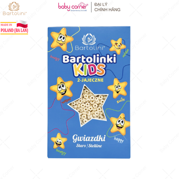  Mì Nui Cho Bé Hình Ngôi Sao BARTOLINI, 250G 