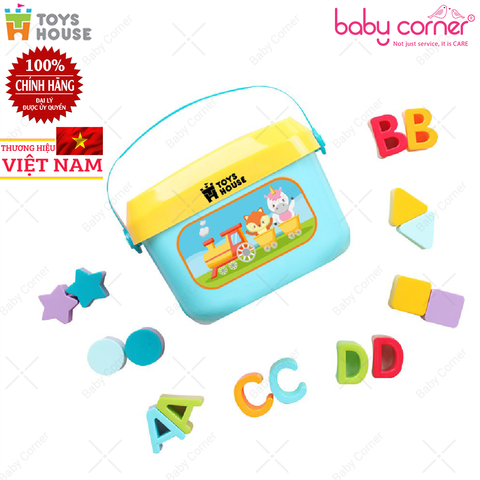  Đồ Chơi Thả Hình Khối Và Chữ Cho Bé Toys House 0702-TH-HE0218 