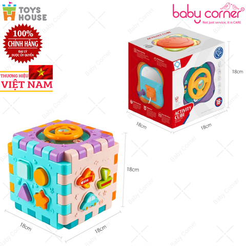  Set 6 Miếng Lắp Ghép Thả Khối Có Đèn Nhạc Toys House HE0530 