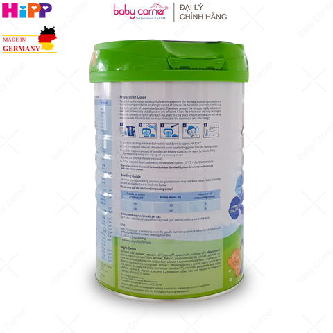  Sữa Bột HiPP Organic Combiotic Số 2, Bé từ 6-12 Tháng, 800G 