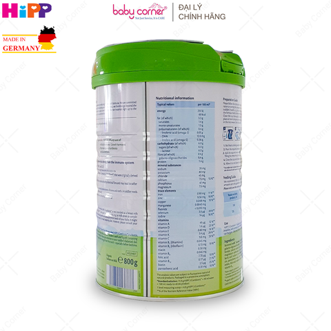  Sữa Bột HiPP Organic Combiotic Số 3, 800g, Bé từ 1 - 3 tuổi 