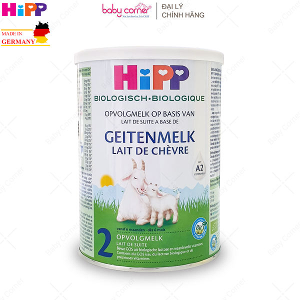  Sữa Dê HiPP Organic Số 2, Bé Từ 6 - 12 tháng, 400G 