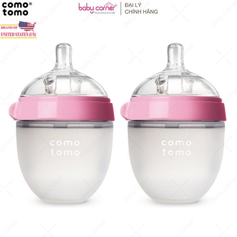 Bộ 2 Bình Sữa Silicone Comotomo 150ml 