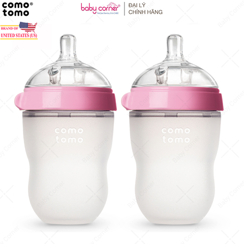  Bộ 2 Bình Sữa Silicone Comotomo 250ml 