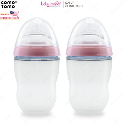  Bộ 2 Bình Sữa Silicone Comotomo 250ml 