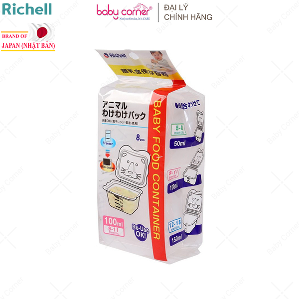  Hộp Trữ Thức Ăn Dặm RICHELL 100ML 