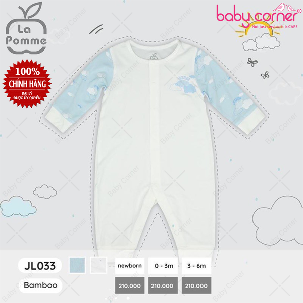  JL033 Body Dài Tay La Pomme Đám Mây - Xanh 
