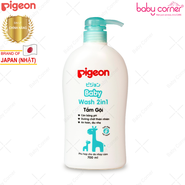  Sữa tắm gội Jojoba Pigeon 700ml (2 in 1) 