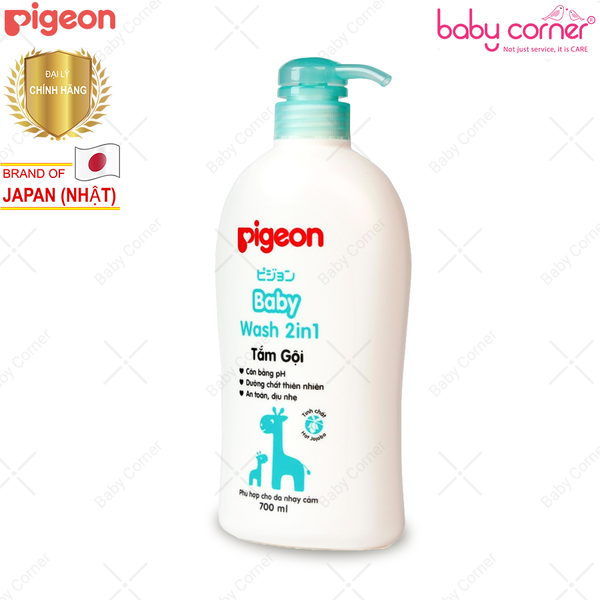  Sữa tắm gội Jojoba Pigeon 700ml (2 in 1) 