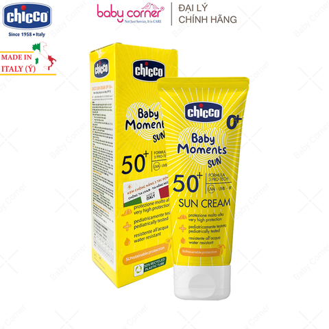  Kem Chống Nắng 3 Tác Động Chicco Baby Moments SPF 50+ 